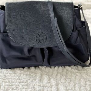 Tory Burch Dark Blue Nylon Diaper Bag